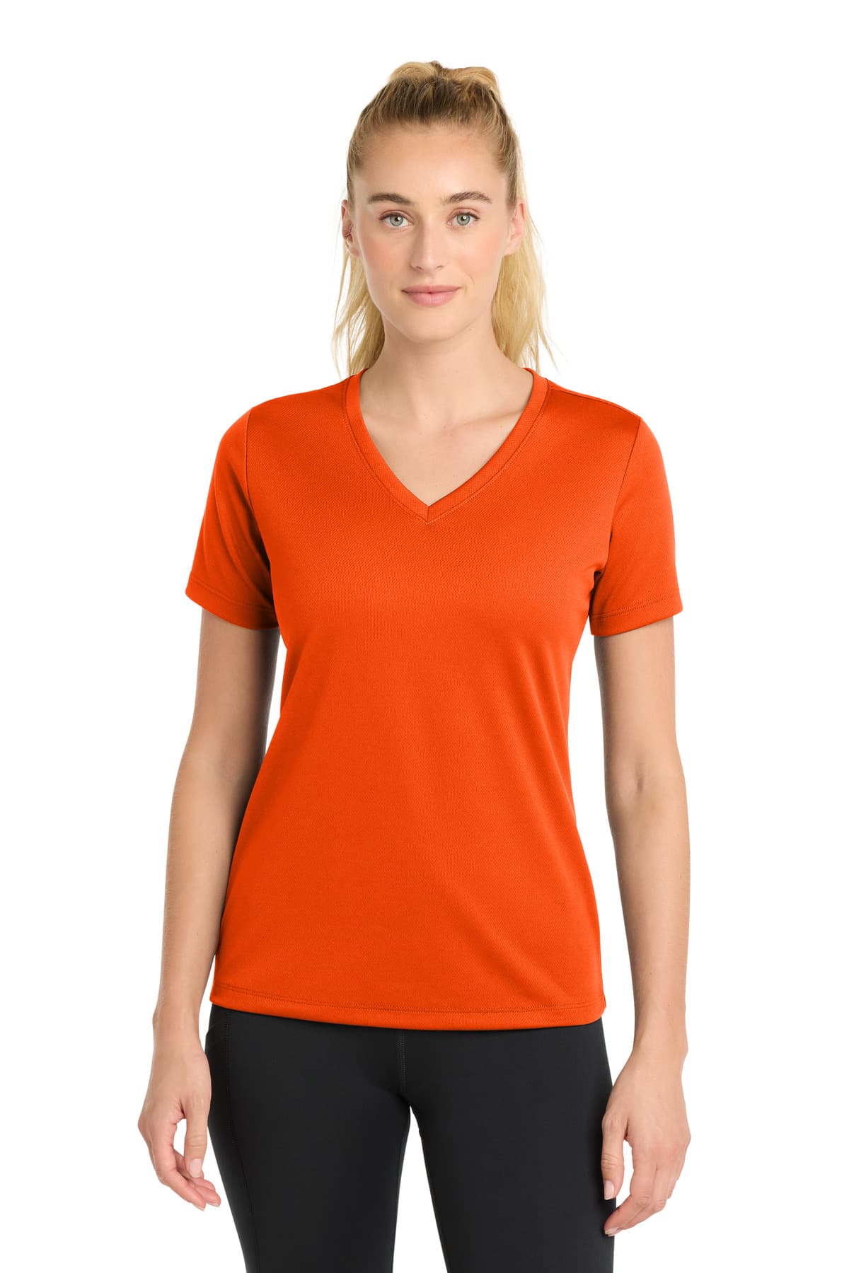 Sport-Tek ® Women's PosiCharge ® RacerMesh ® V-Neck Tee. LST340 thumbnail 4