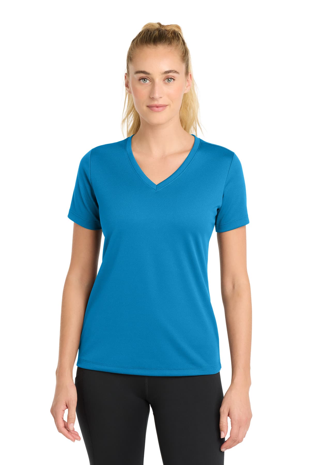 Sport-Tek ® Women's PosiCharge ® RacerMesh ® V-Neck Tee. LST340 thumbnail 5