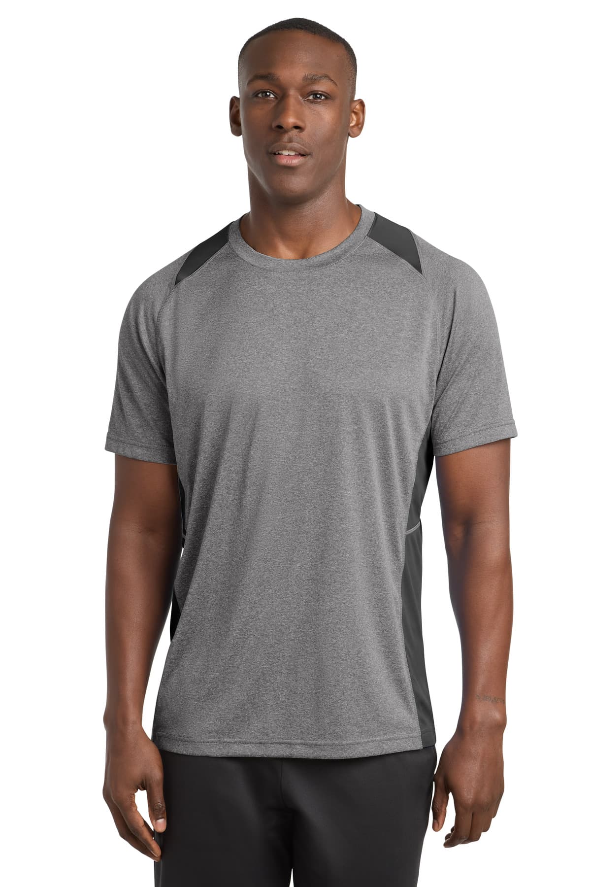 Sport-Tek ® Heather Colorblock Contender  Tee. ST361 thumbnail 2