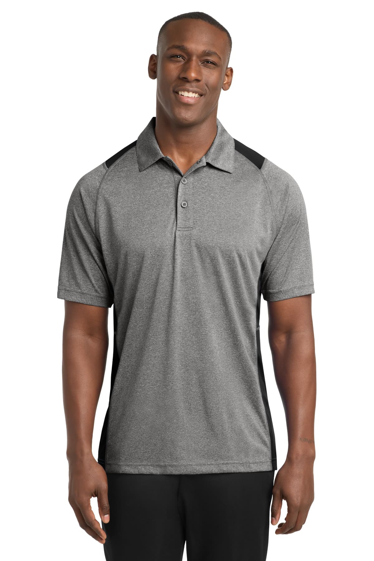 Sport-Tek ® Heather Colorblock Contender  Polo. ST665 thumbnail 2