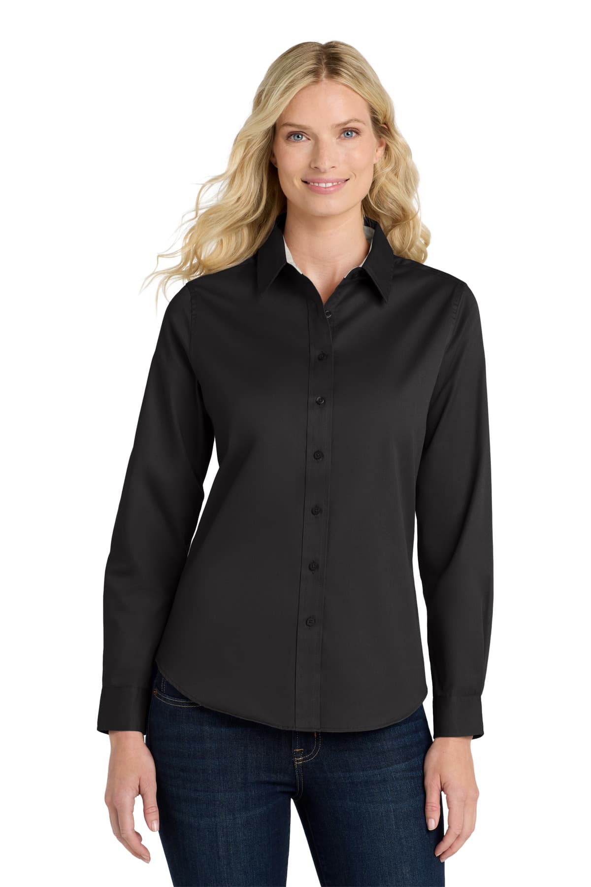 Port Authority ® Women's Long Sleeve Easy Care Shirt. L608 thumbnail 2