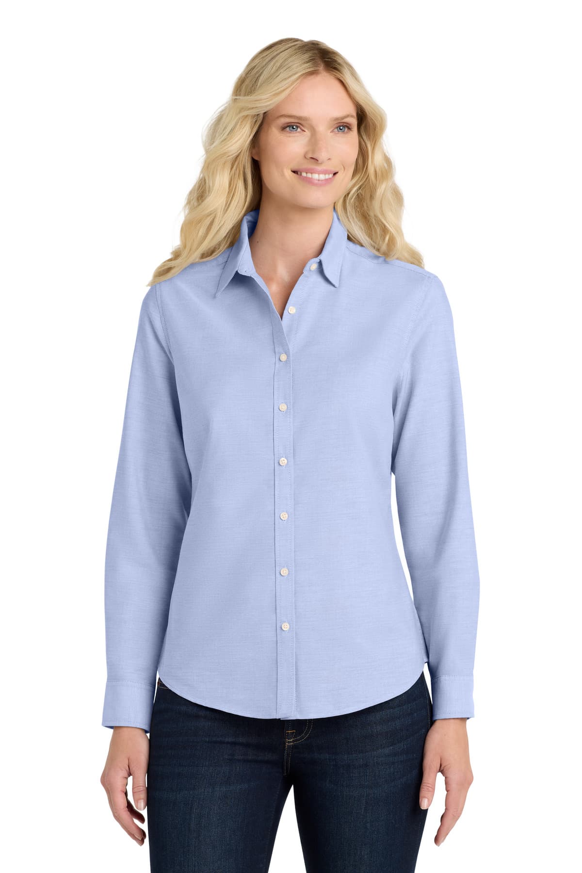 Port Authority ® Women's SuperPro  Oxford Shirt. L658 thumbnail 5