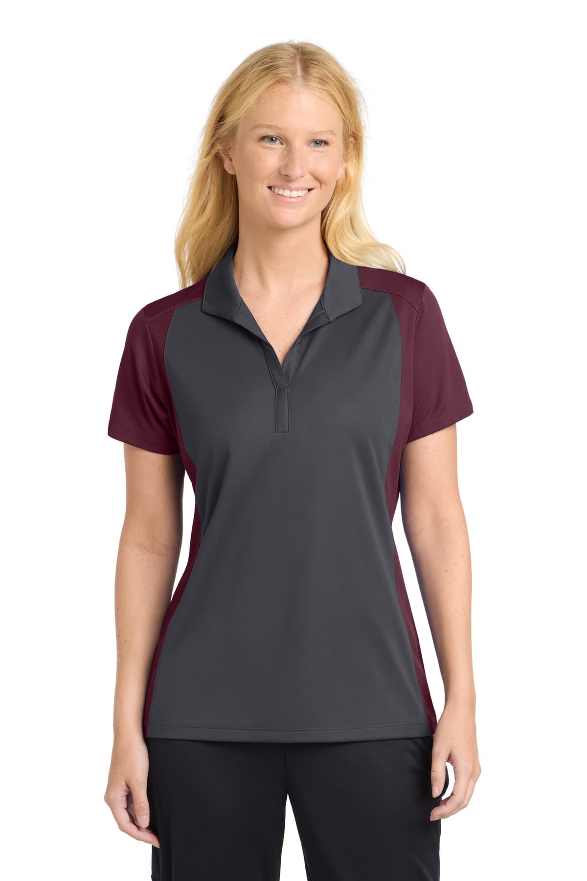 Sport-Tek ® Women's Colorblock Micropique Sport-Wick ® Polo. LST652 thumbnail 4