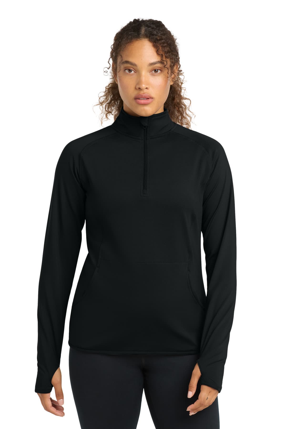 Sport-Tek ® Women's Sport-Wick ® Stretch 1/4-Zip Pullover. LST850 thumbnail 2
