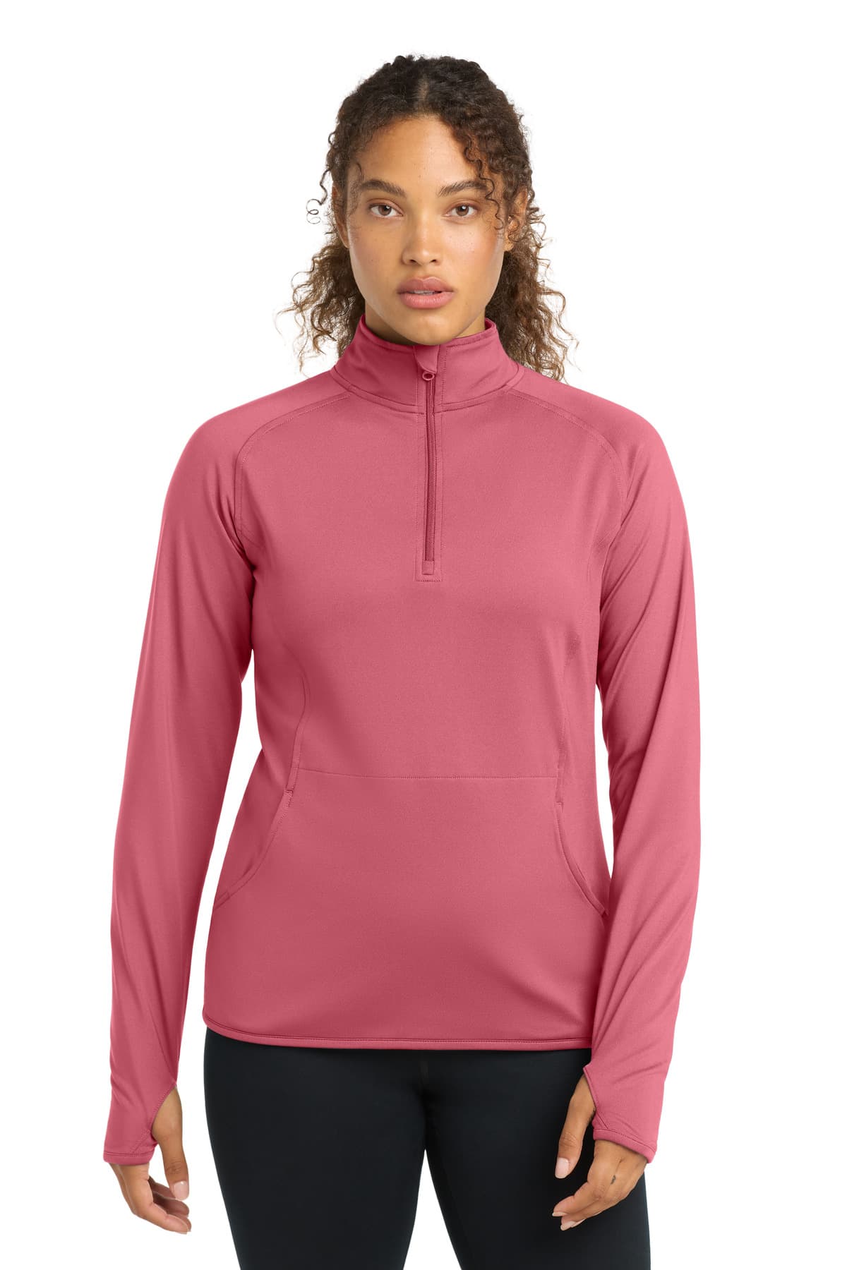 Sport-Tek ® Women's Sport-Wick ® Stretch 1/4-Zip Pullover. LST850 thumbnail 3
