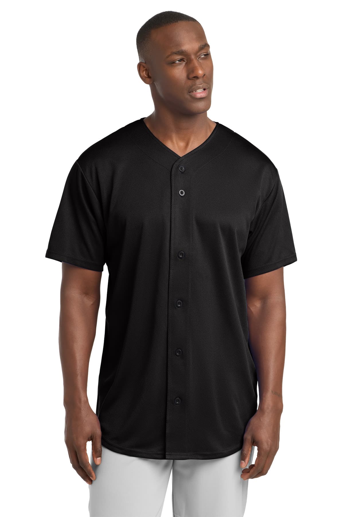 Sport-Tek ® PosiCharge ® Tough Mesh Full-Button Jersey. ST220 thumbnail 2