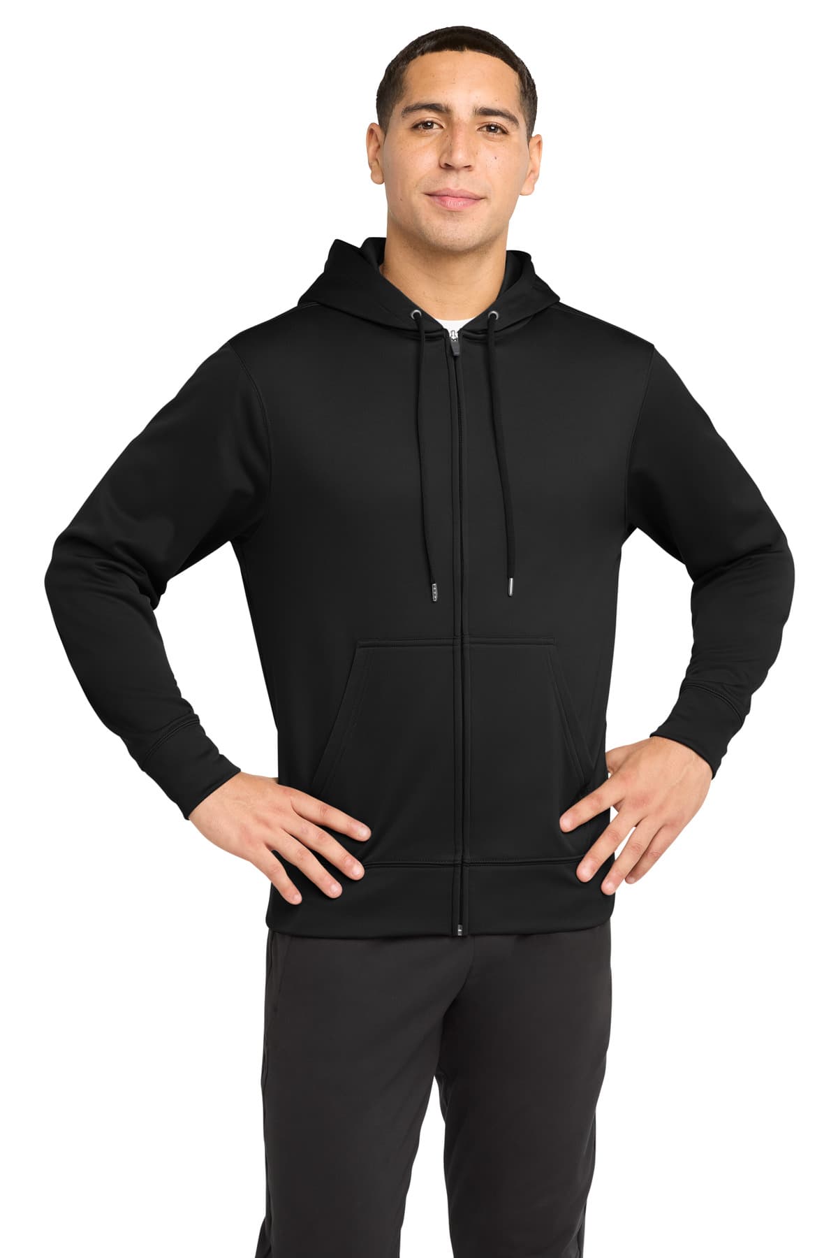 Sport-Tek ® Sport-Wick ® Fleece Full-Zip Hooded Jacket. ST238 thumbnail 2