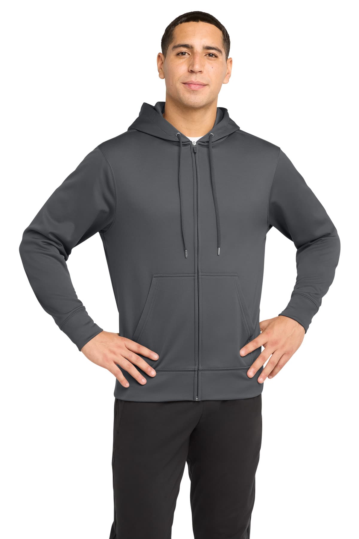 Sport-Tek ® Sport-Wick ® Fleece Full-Zip Hooded Jacket. ST238 thumbnail 3