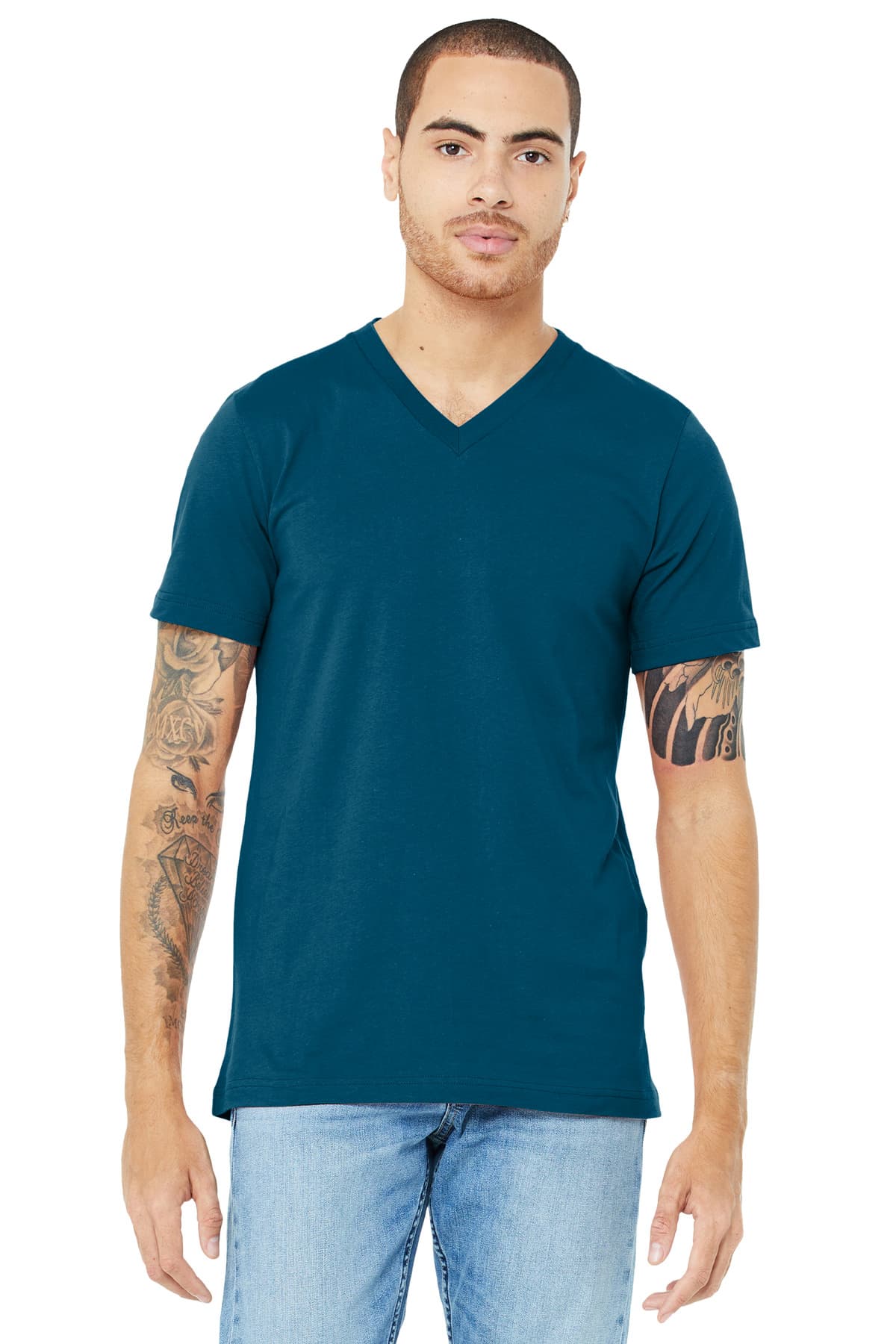 BELLA+CANVAS ® Unisex Jersey Short Sleeve V-Neck Tee. BC3005 thumbnail 4