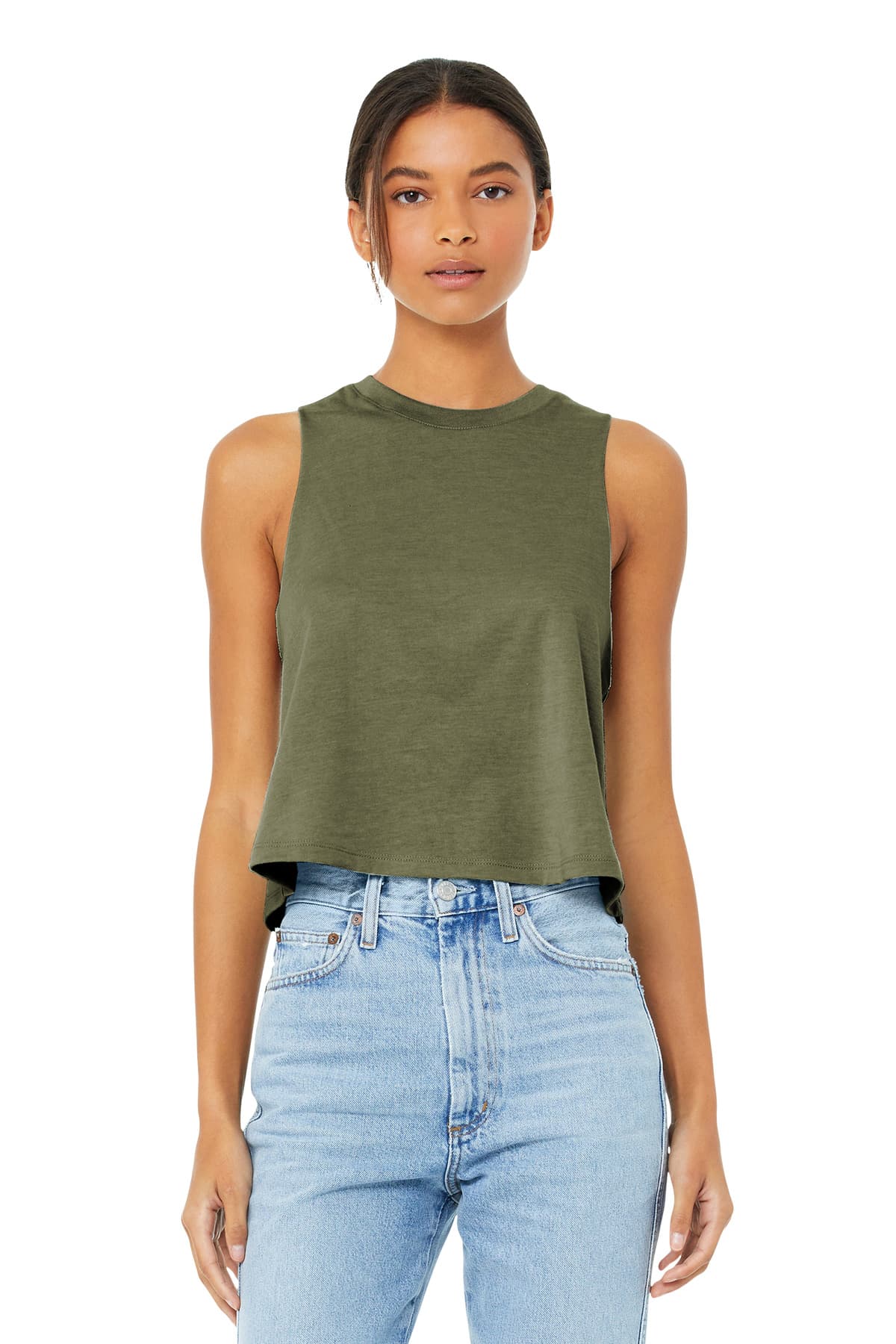 BELLA+CANVAS ® Women's Racerback Cropped Tank. BC6682 thumbnail 5