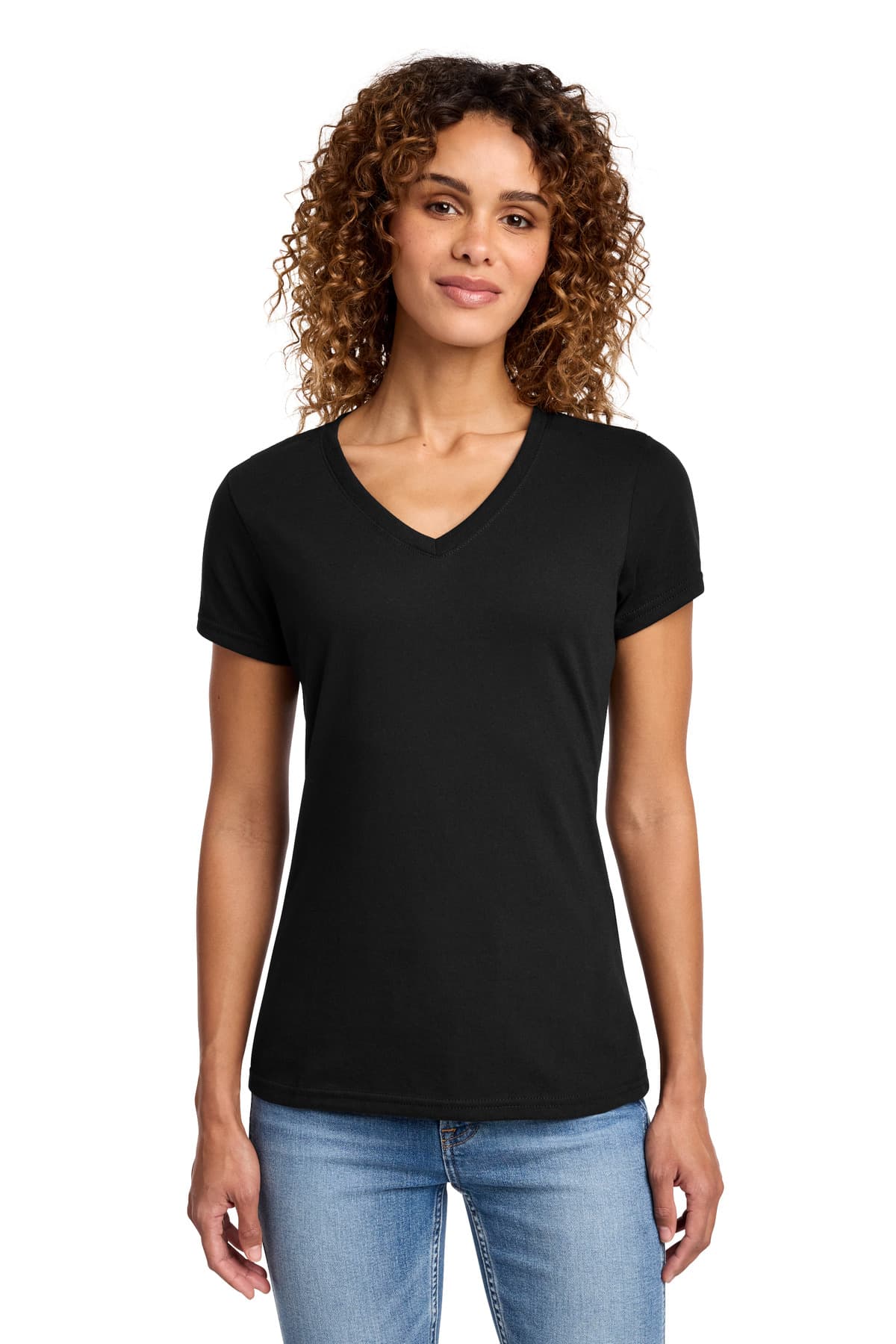Port & Co ™ Women's Fan Favorite ™ Blend V-Neck Tee. LPC455V thumbnail 4