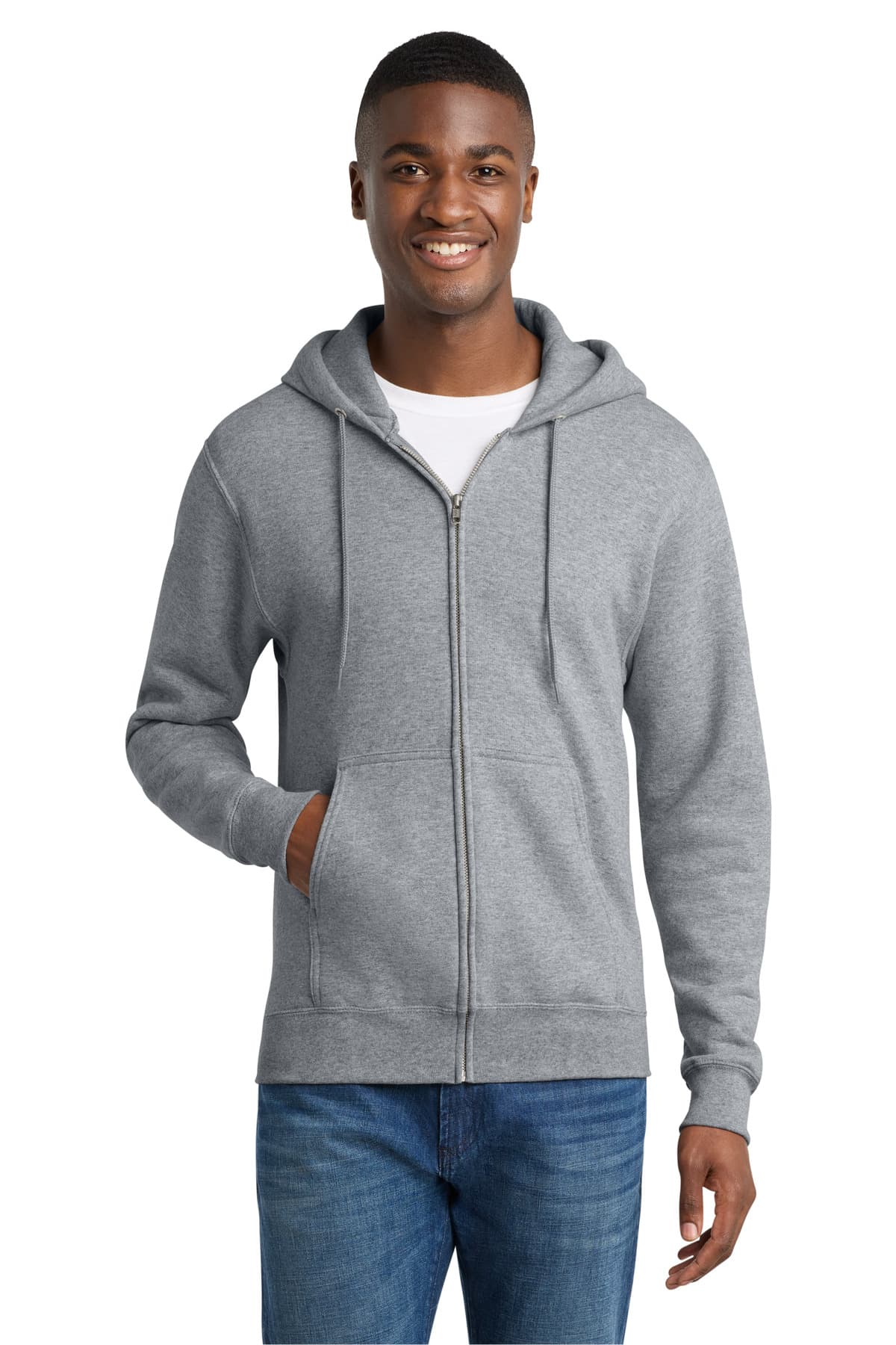 Port & Co  Core Fleece Full-Zip Hooded Sweatshirt. PC78ZH thumbnail 2