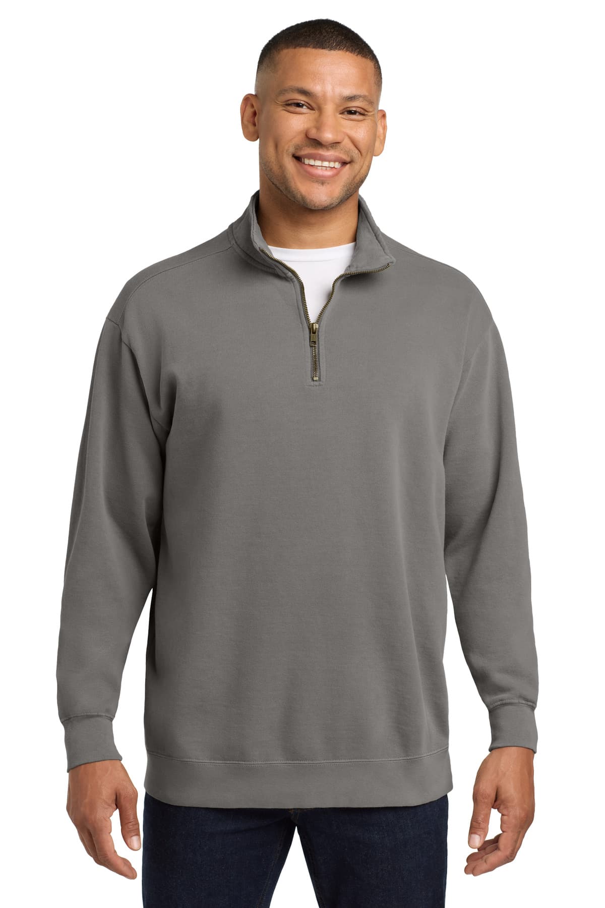 COMFORT COLORS ® Ring Spun 1/4-Zip Sweatshirt. 1580 thumbnail 3