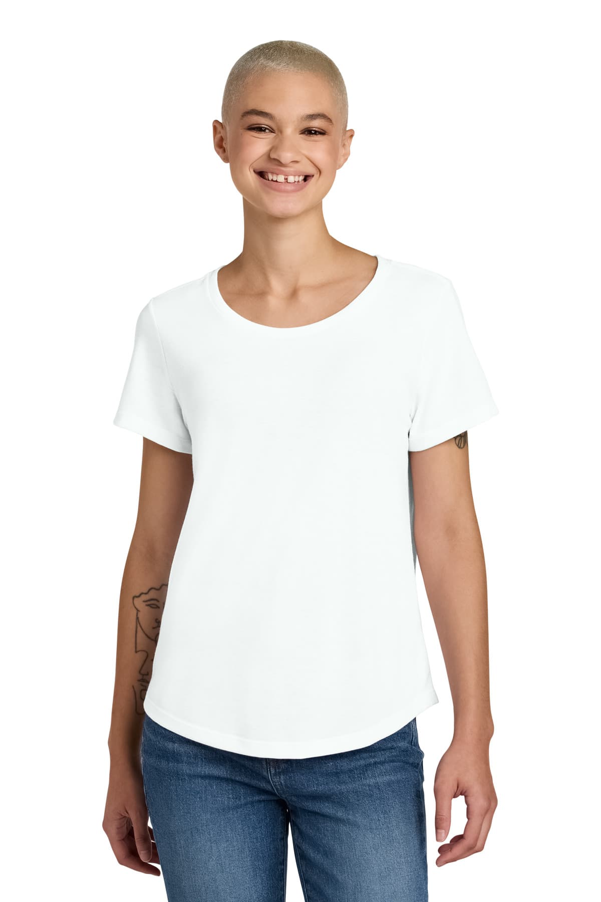 Allmade ® Women's Relaxed Tri-Blend Scoop Neck Tee AL2015 thumbnail 3