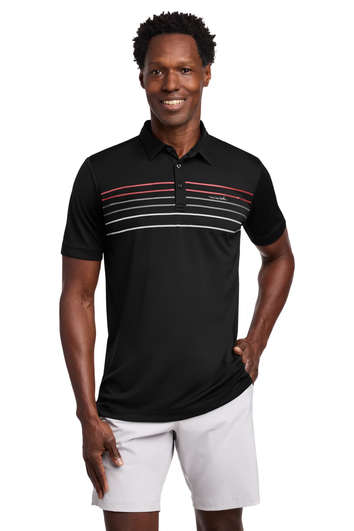 TravisMathew Coto Performance Chest Stripe Polo TM1MY400 thumbnail 2