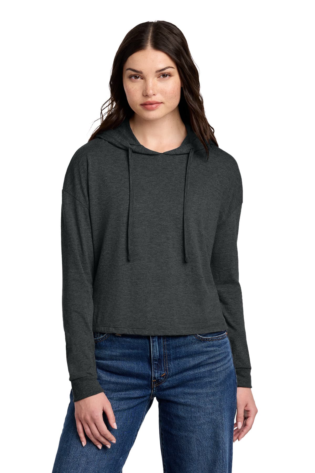 District ® Women's Perfect Tri ® Midi Long Sleeve Hoodie DT1390L thumbnail 3