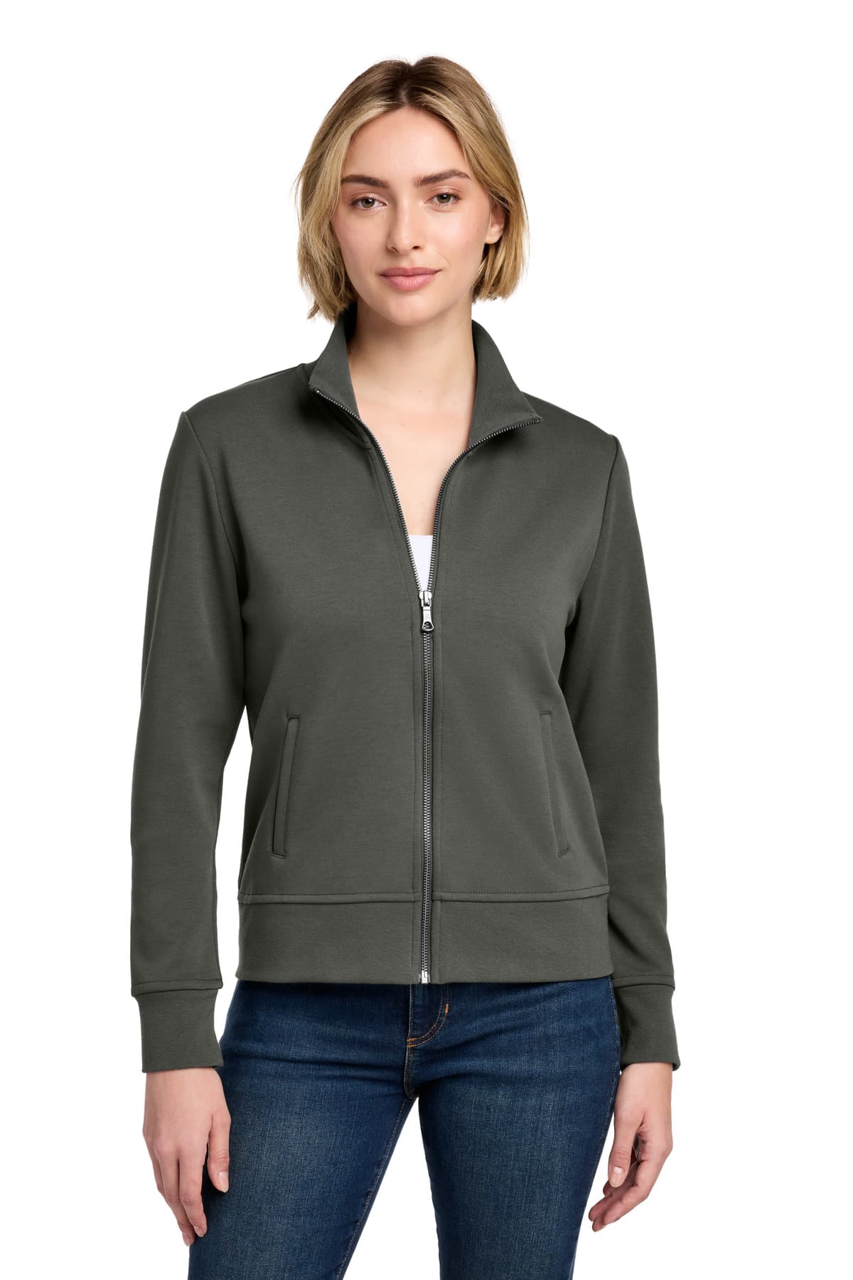Brooks Brothers ® Women's Double-Knit Full-Zip BB18211 thumbnail 4
