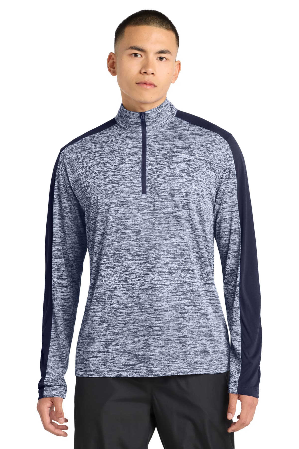 Sport-Tek ® PosiCharge ® Electric Heather Colorblock 1/4-Zip Pullover. ST397 thumbnail 4