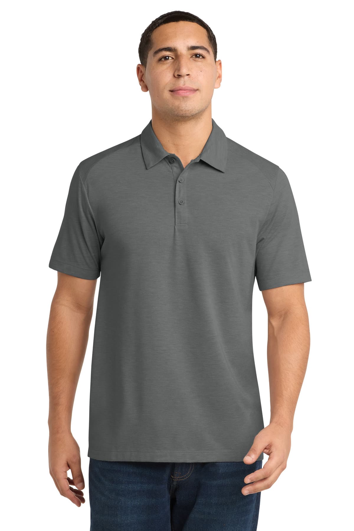 Sport-Tek ® PosiCharge ® Tri-Blend Wicking Polo. ST405 thumbnail 3