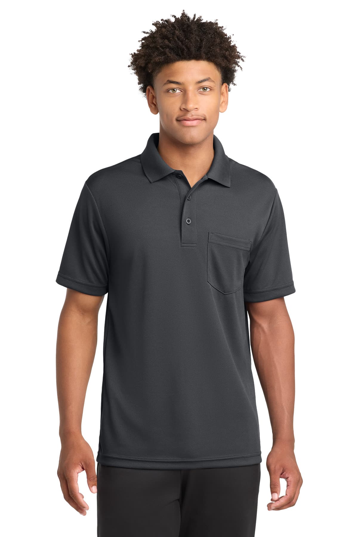 Sport-Tek ® PosiCharge ® RacerMesh ® Pocket Polo. ST640P thumbnail 3
