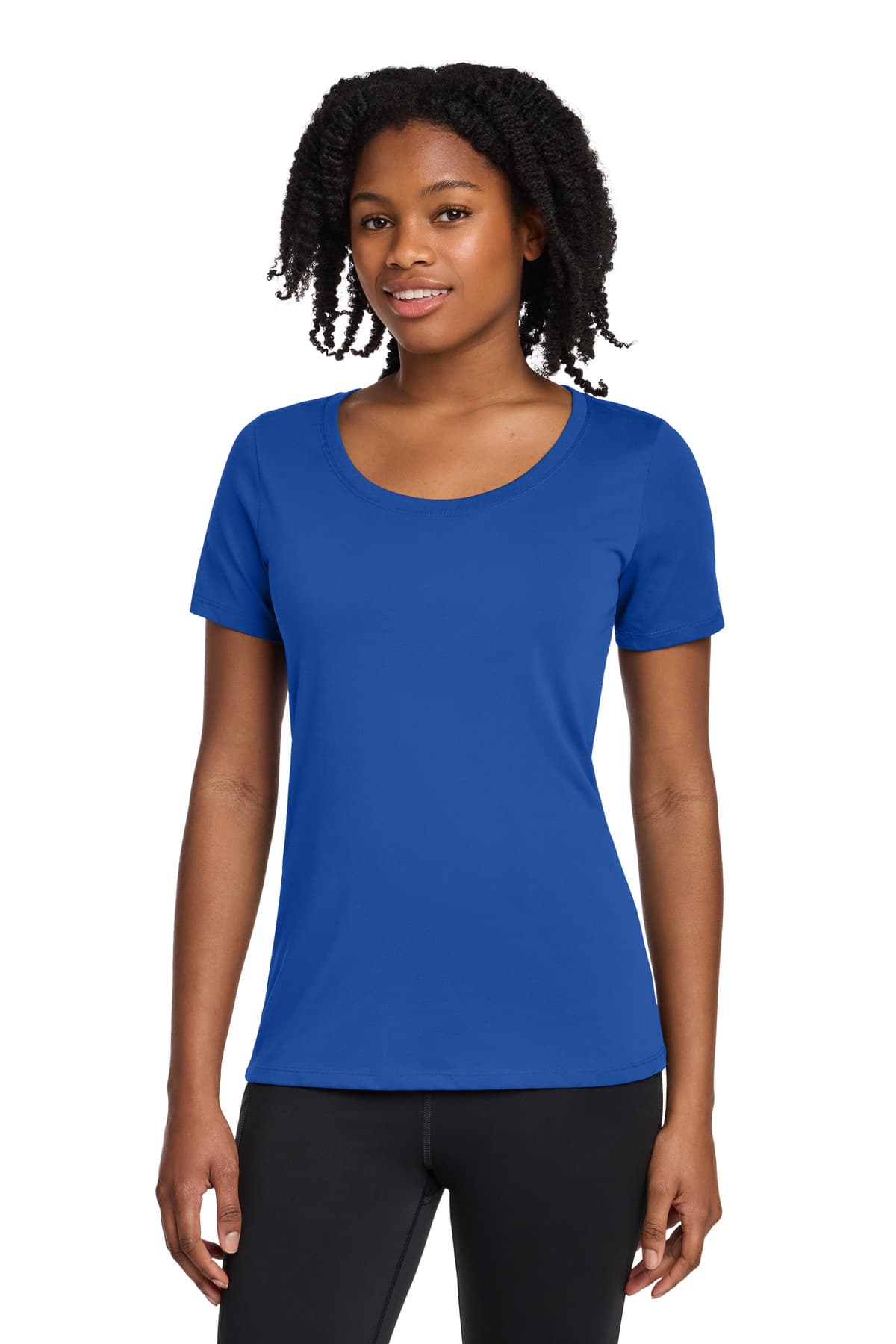 Nike Women's Dri-FIT Cotton/Poly Scoop Neck Tee. NKBQ5234 thumbnail 4