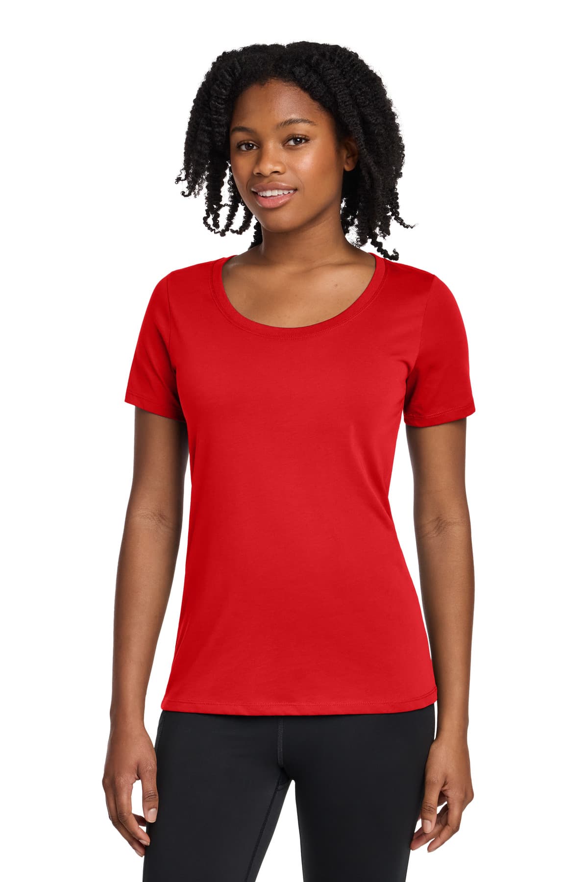 Nike Women's Dri-FIT Cotton/Poly Scoop Neck Tee. NKBQ5234 thumbnail 5