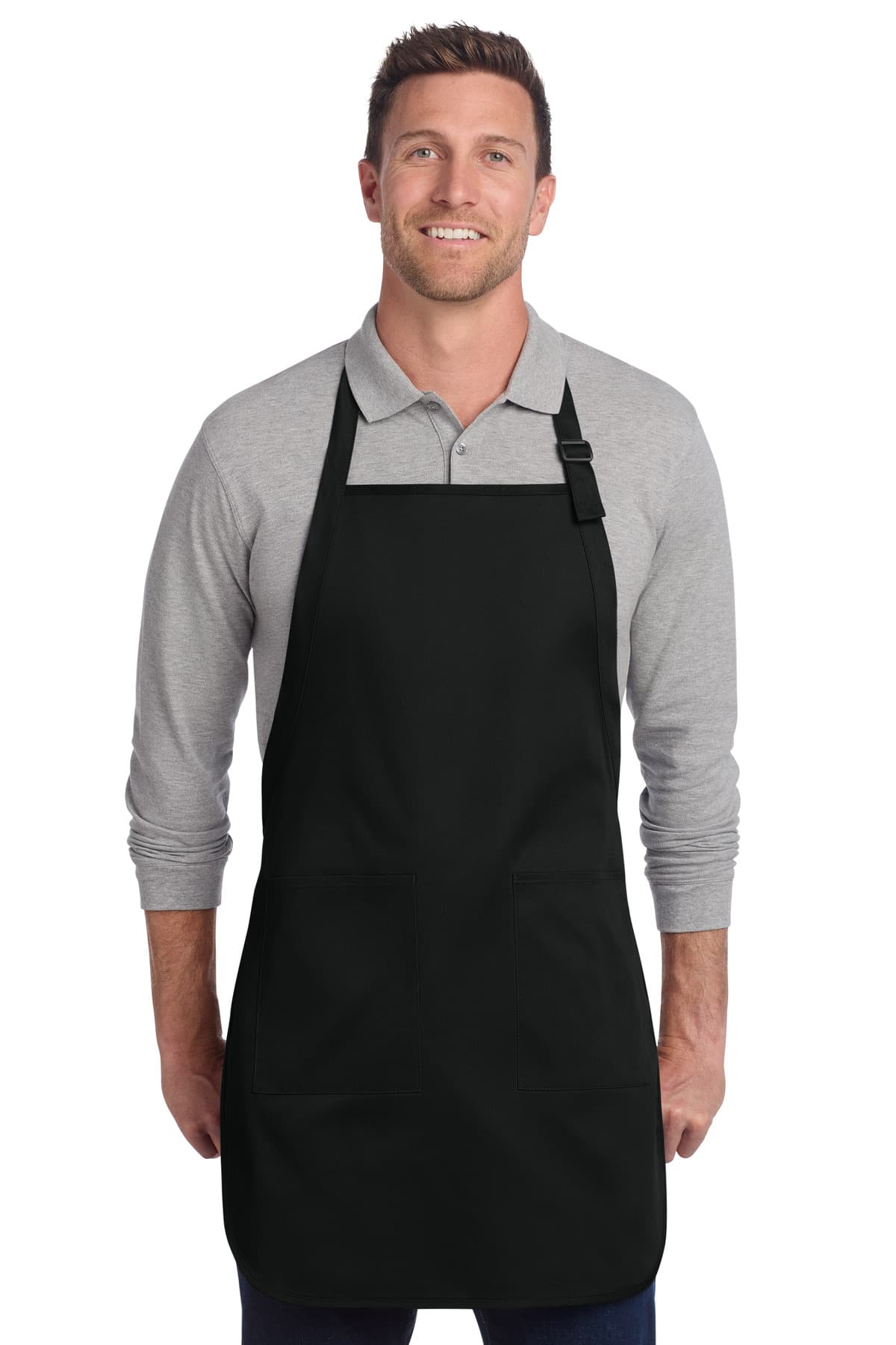 Port Authority ® Full-Length Two-Pocket Bib Apron. A600 thumbnail 2