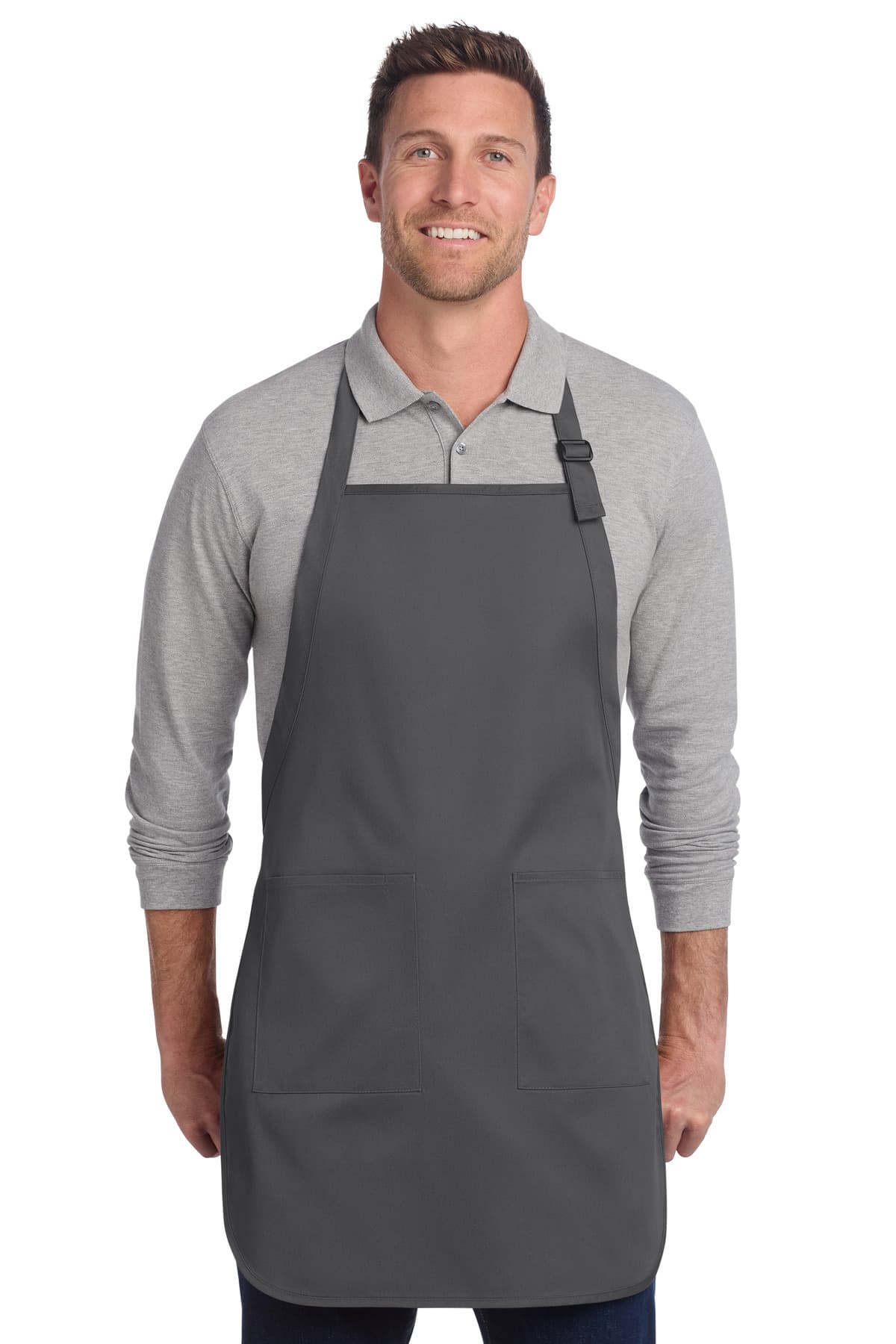 Port Authority ® Full-Length Two-Pocket Bib Apron. A600 thumbnail 3