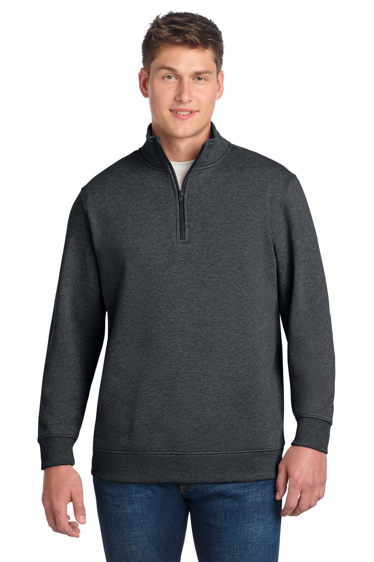 Sport-Tek ® Tall 1/4-Zip Sweatshirt. TST253 thumbnail 3