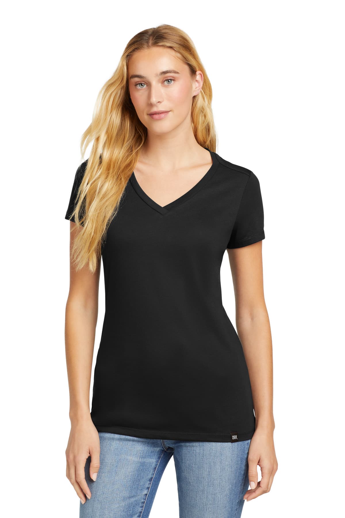 New Era ® Women's Heritage Blend V-Neck Tee. LNEA101 thumbnail 2