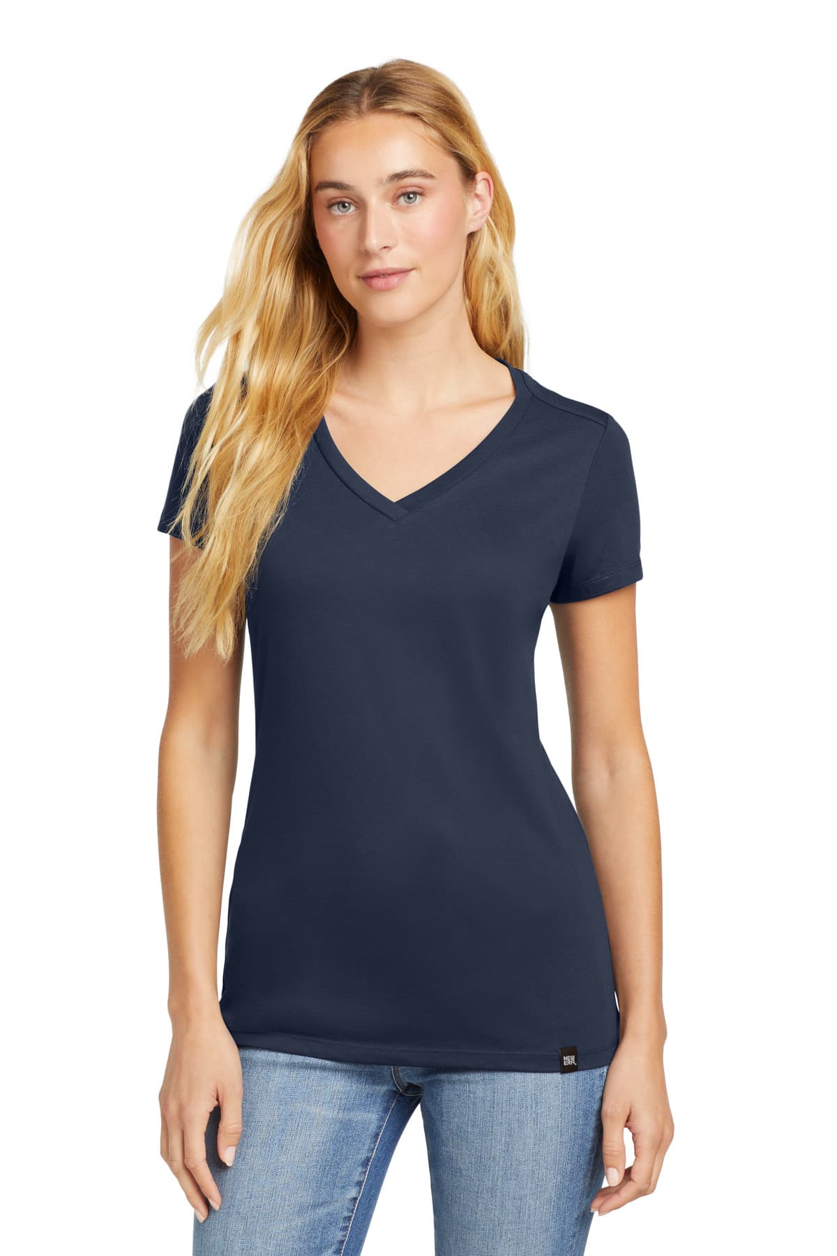 New Era ® Women's Heritage Blend V-Neck Tee. LNEA101 thumbnail 3