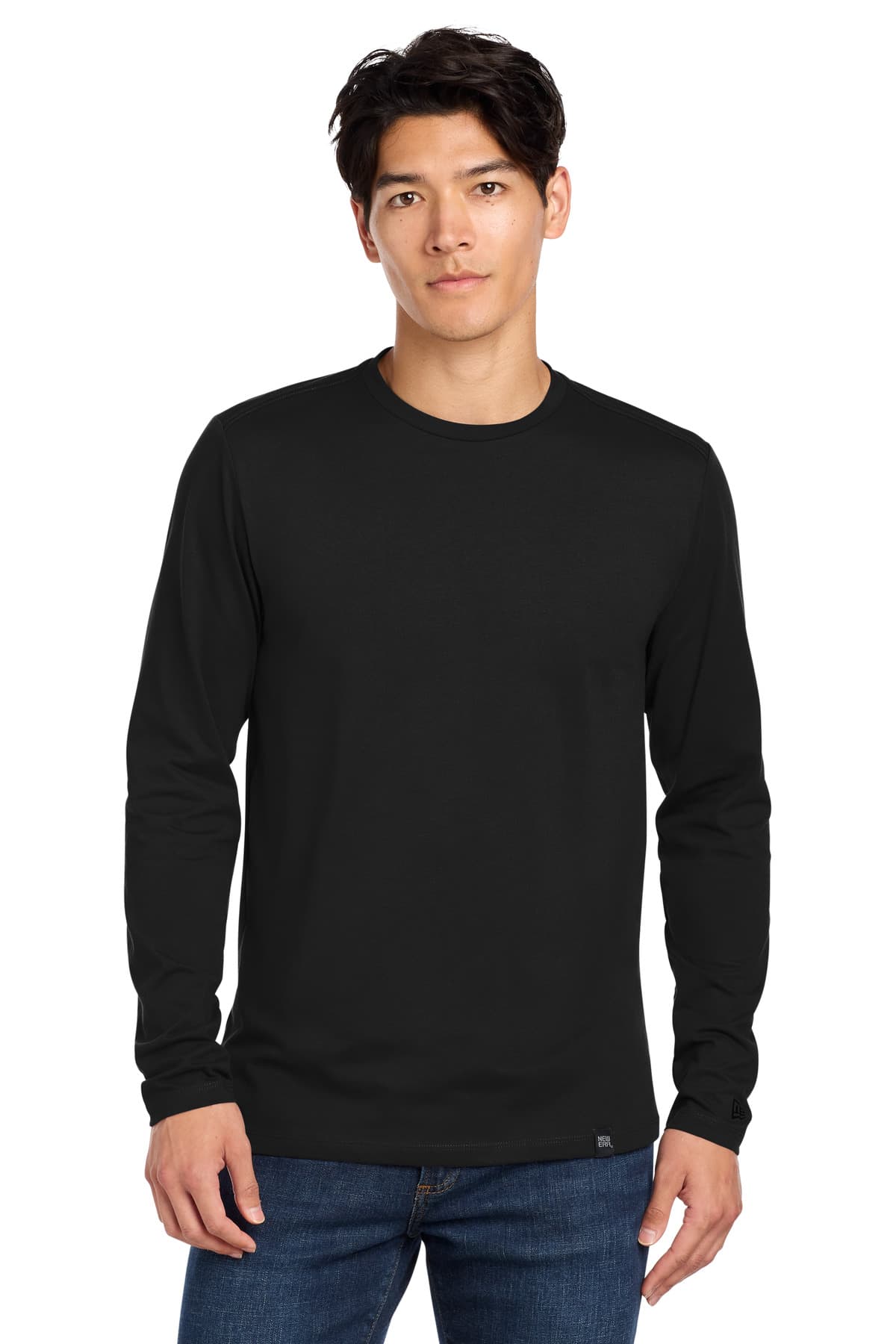 New Era ® Heritage Blend Long Sleeve Crew Tee. NEA102 thumbnail 2