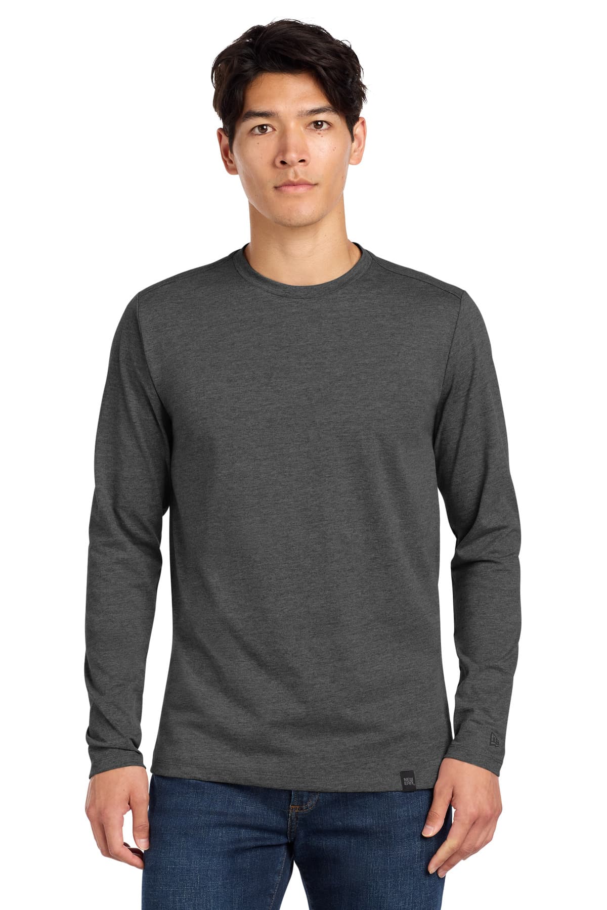New Era ® Heritage Blend Long Sleeve Crew Tee. NEA102 thumbnail 3