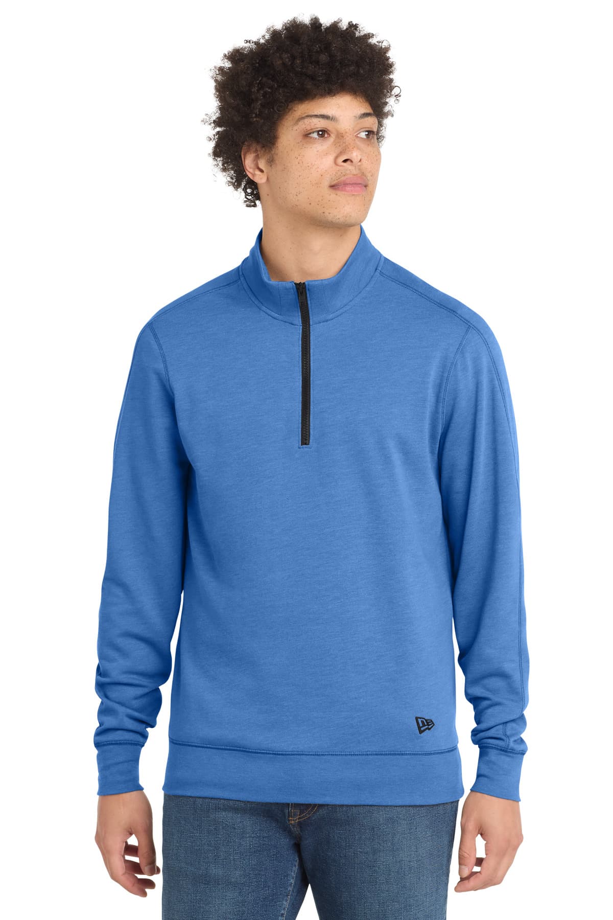New Era ® Tri-Blend Fleece 1/4-Zip Pullover. NEA512 thumbnail 4