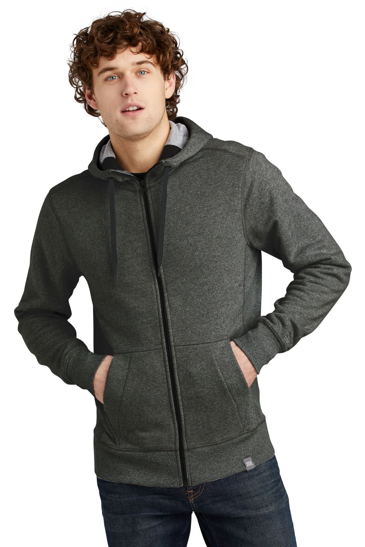 New Era ® French Terry Full-Zip Hoodie. NEA502 thumbnail 3
