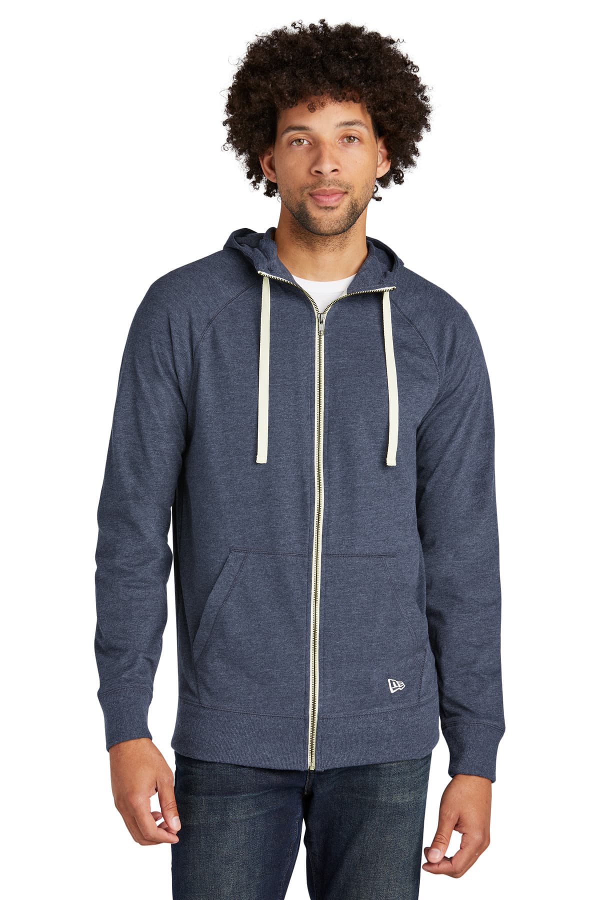 New Era ® Sueded Cotton Blend Full-Zip Hoodie. NEA122 thumbnail 3