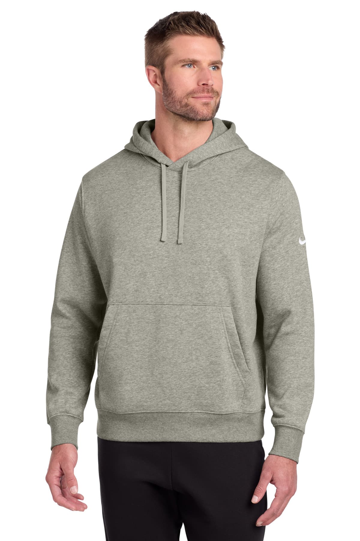 Nike Club Fleece Sleeve Swoosh Pullover Hoodie NKDR1499 thumbnail 4