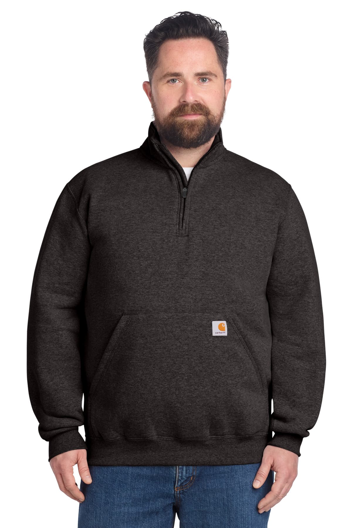 Carhartt ® Midweight 1/4-Zip Mock Neck Sweatshirt CT105294 thumbnail 3