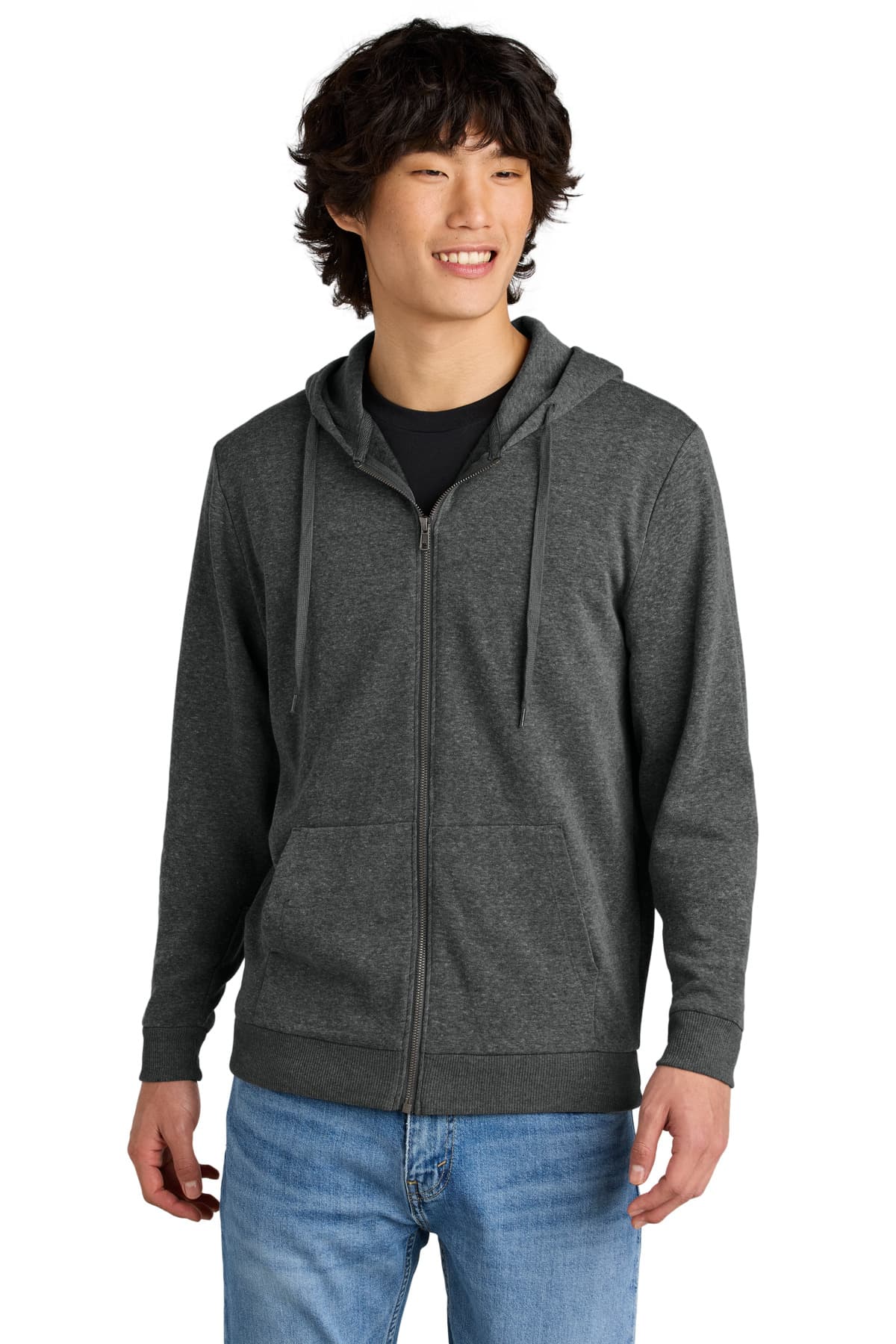 District ® Perfect Tri ® Fleece Full-Zip Hoodie DT1302 thumbnail 4
