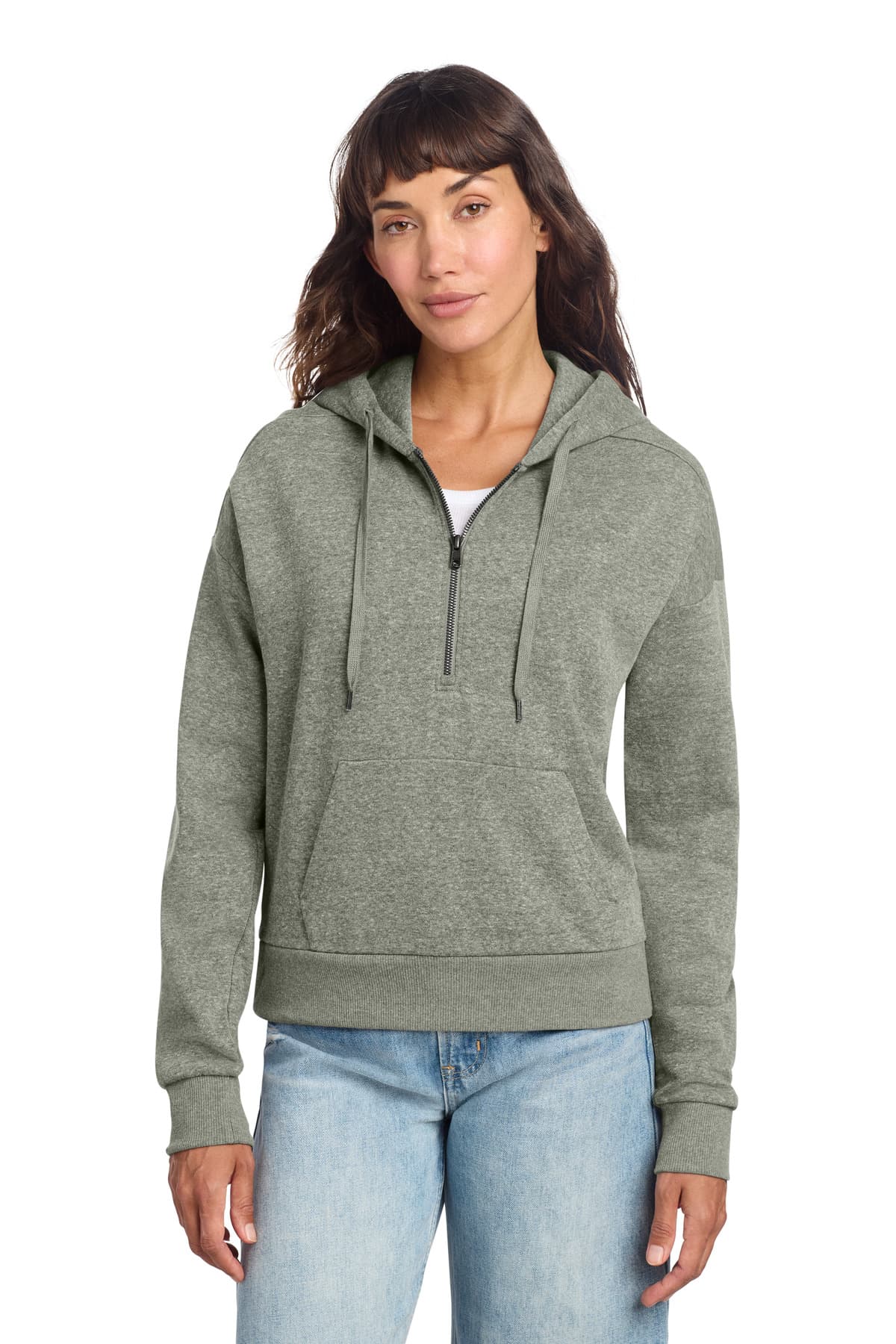 District ® Women's Perfect Tri ® Fleece 1/2-Zip Pullover DT1311 thumbnail 3