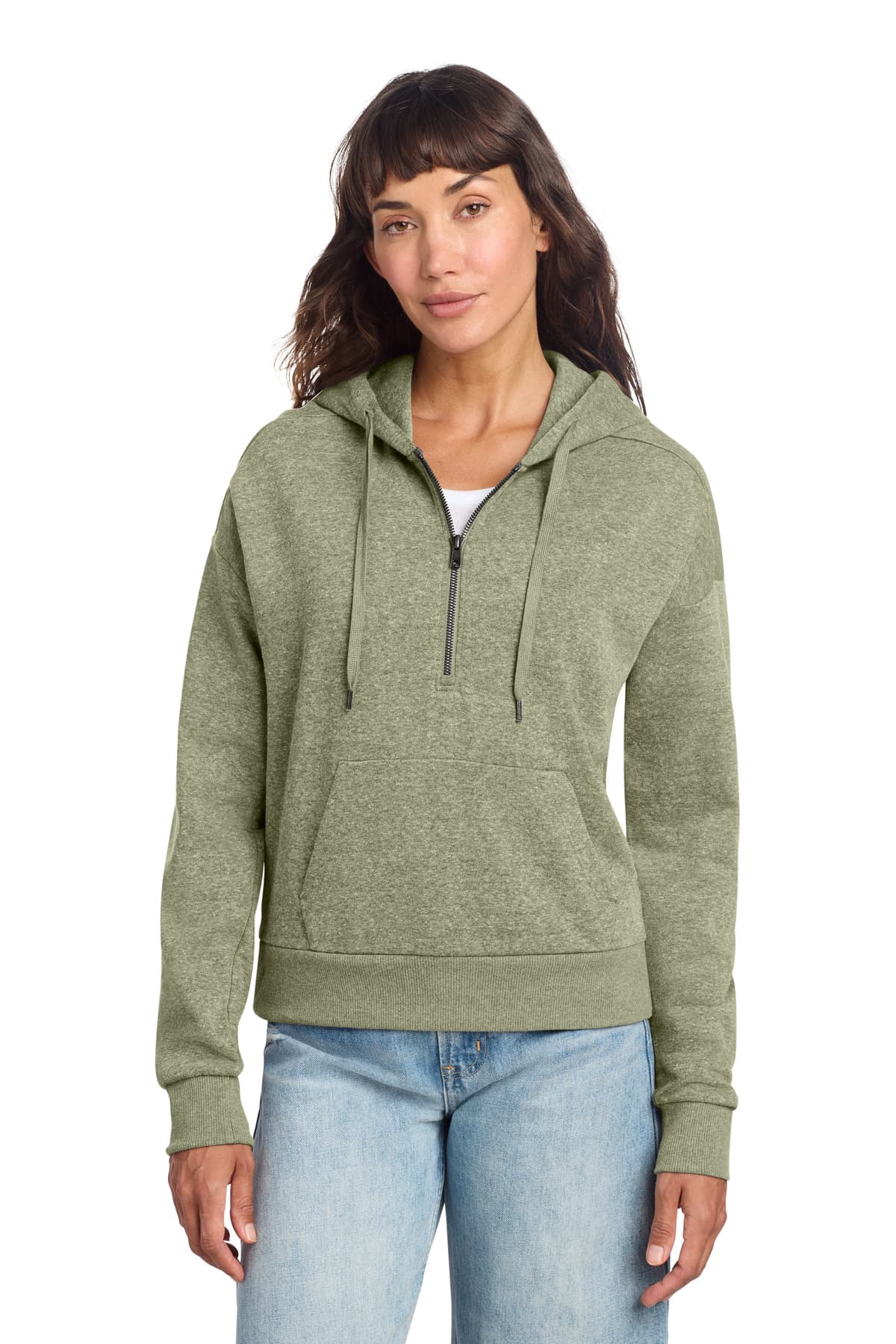 District ® Women's Perfect Tri ® Fleece 1/2-Zip Pullover DT1311 thumbnail 5