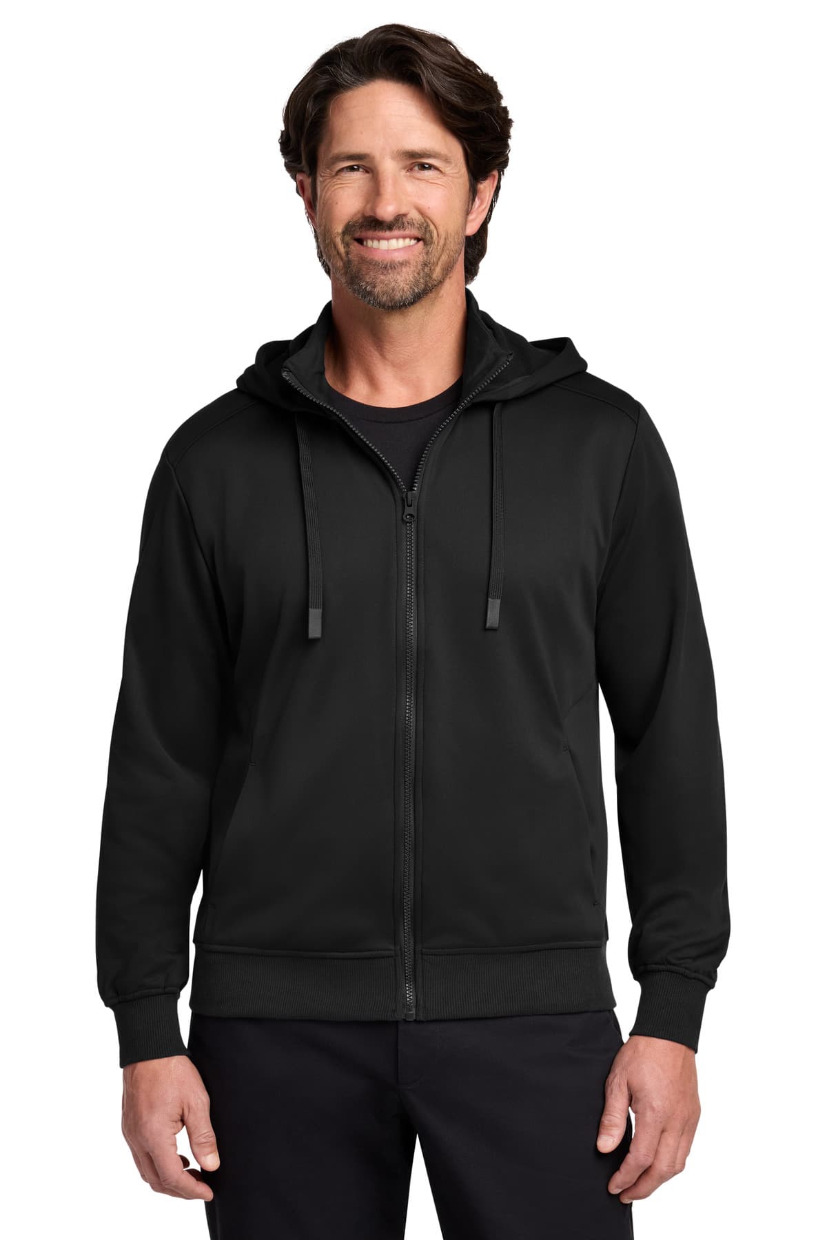 Port Authority ® Smooth Fleece Hooded Jacket F814 thumbnail 2