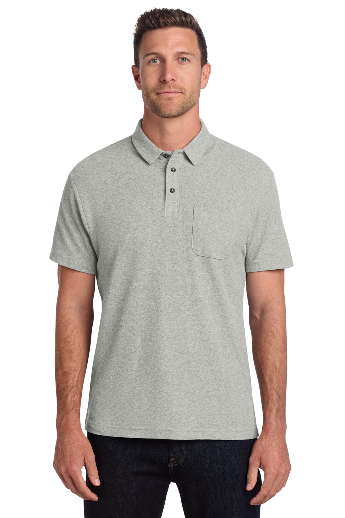 Port Authority ® C-FREE ® Cotton Blend Pique Pocket Polo K868 thumbnail 2