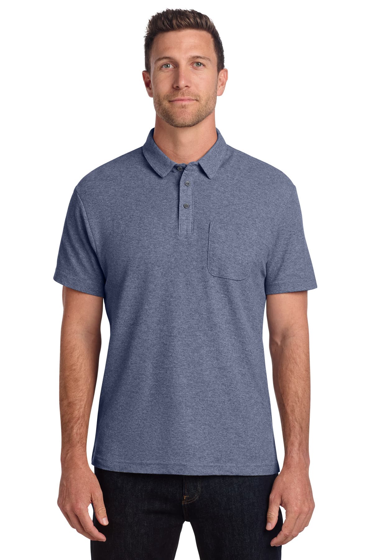 Port Authority ® C-FREE ® Cotton Blend Pique Pocket Polo K868 thumbnail 6