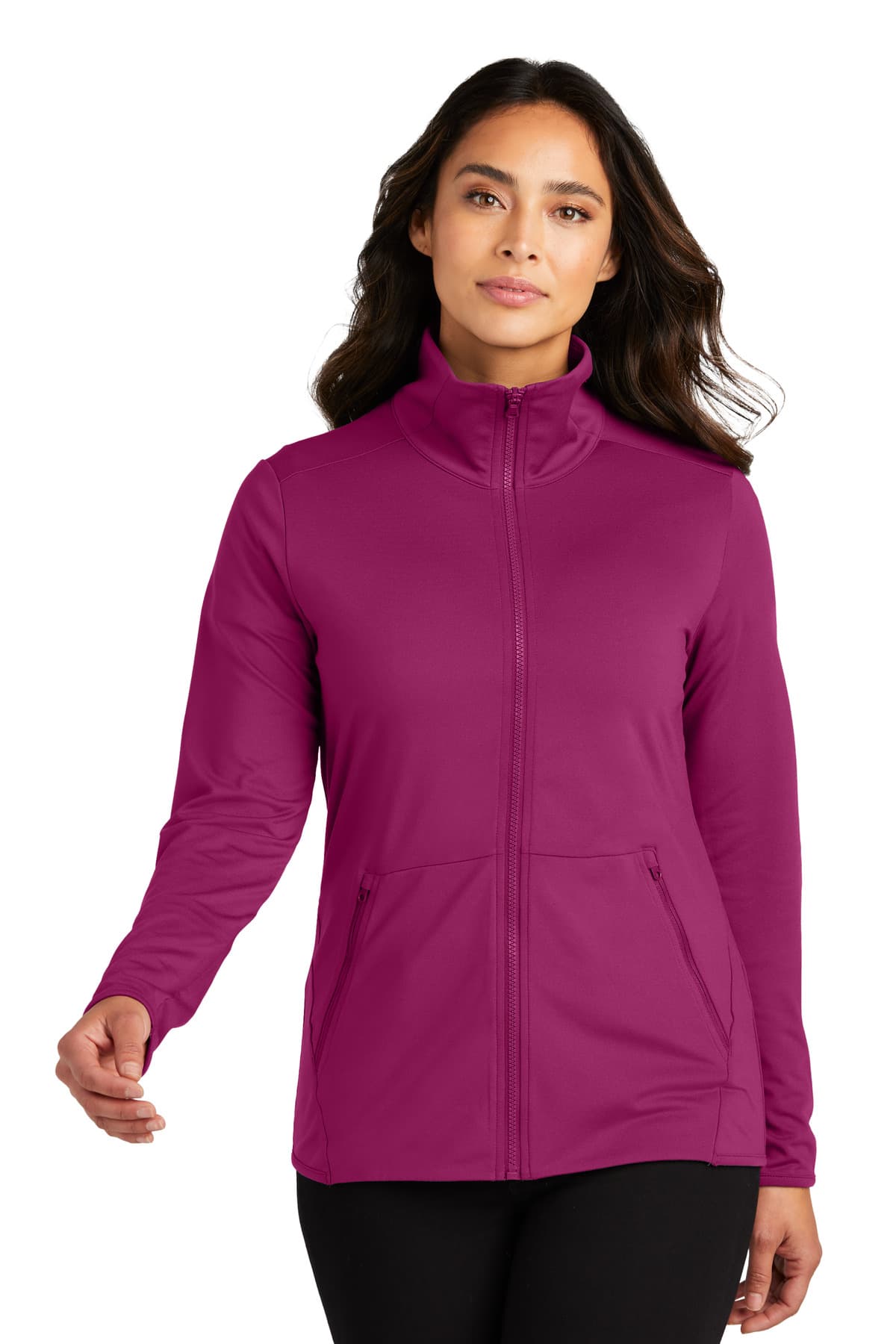 Port Authority ® Women's Accord Stretch Fleece Full-Zip LK595 thumbnail 2