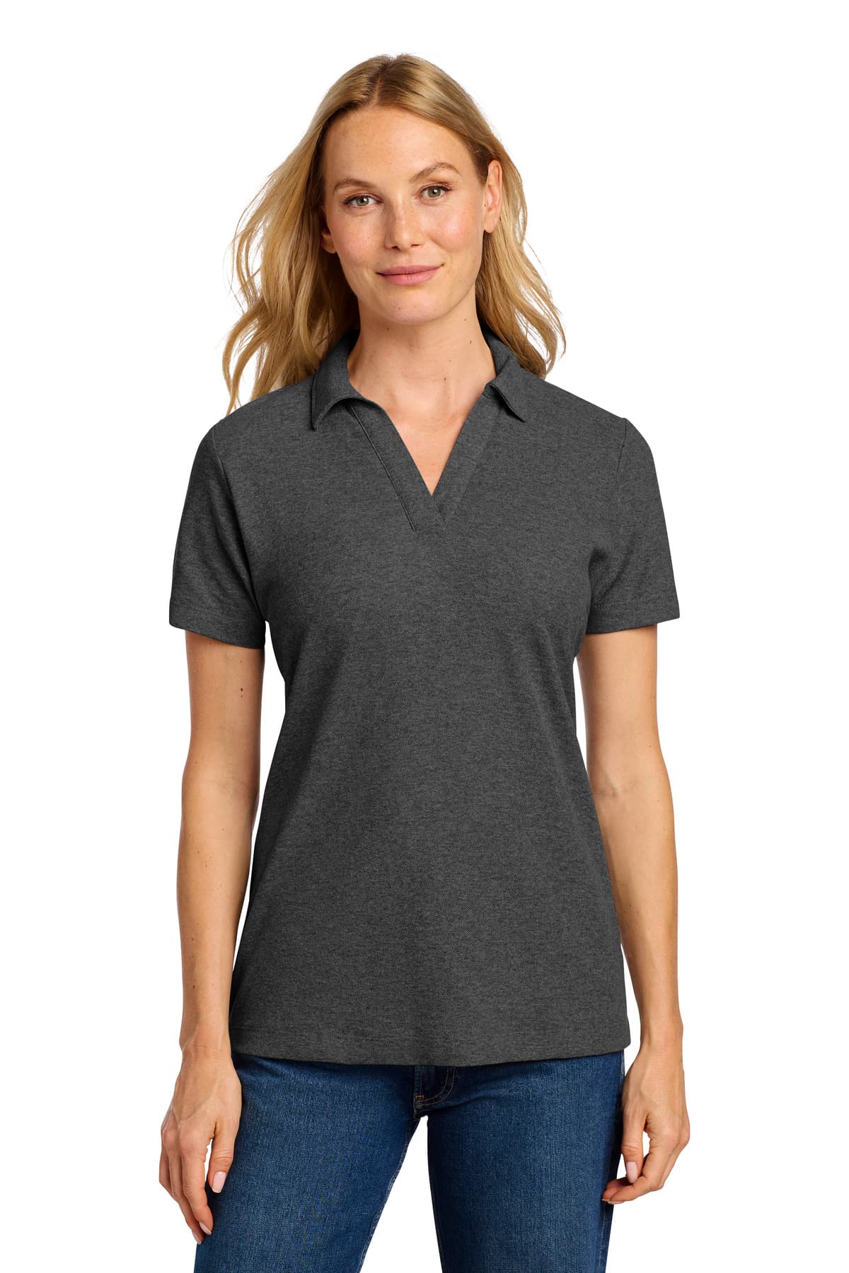 Port Authority ® Women's C-FREE ® Cotton Blend Pique Polo LK867 thumbnail 4