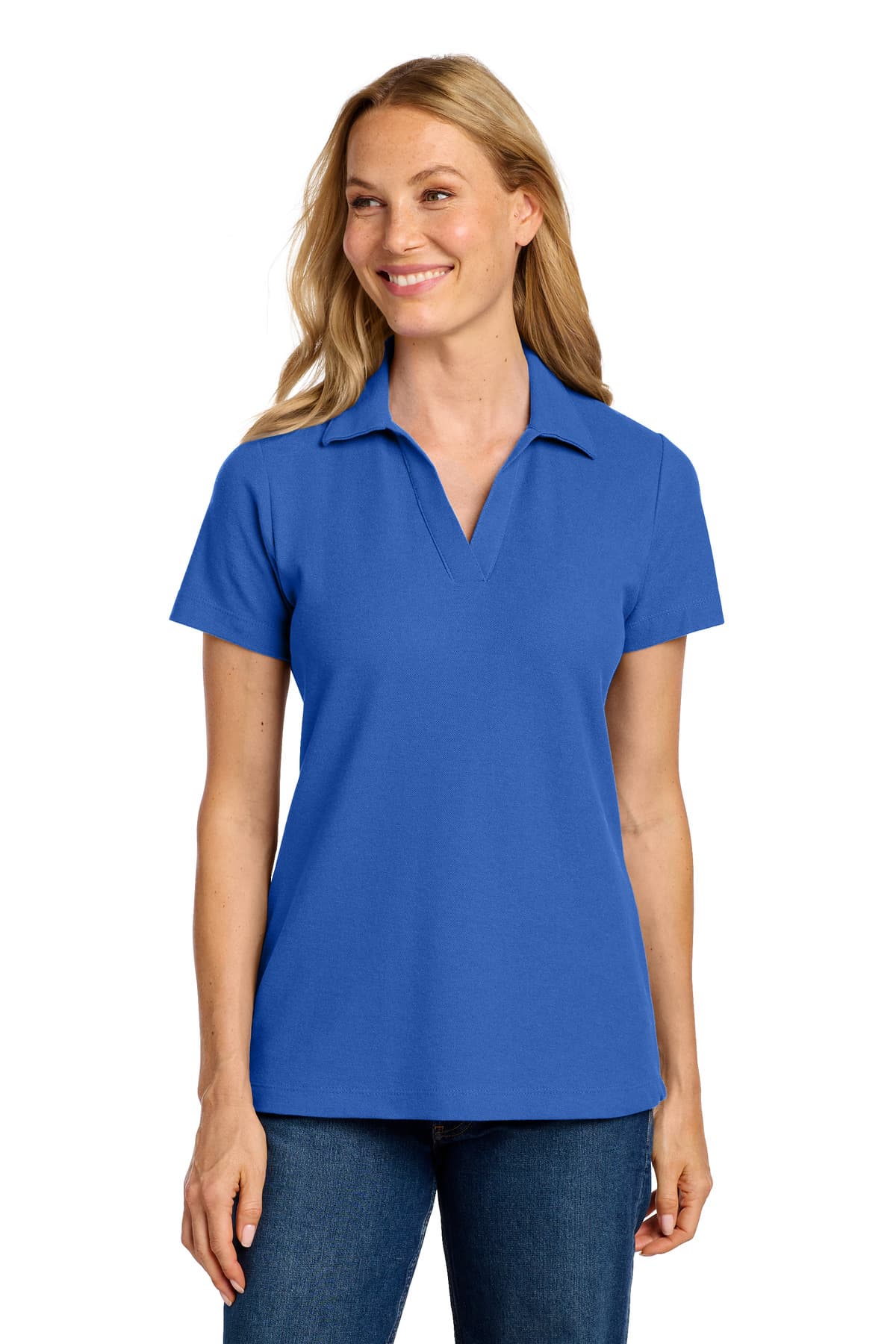 Port Authority ® Women's C-FREE ® Cotton Blend Pique Polo LK867 thumbnail 6