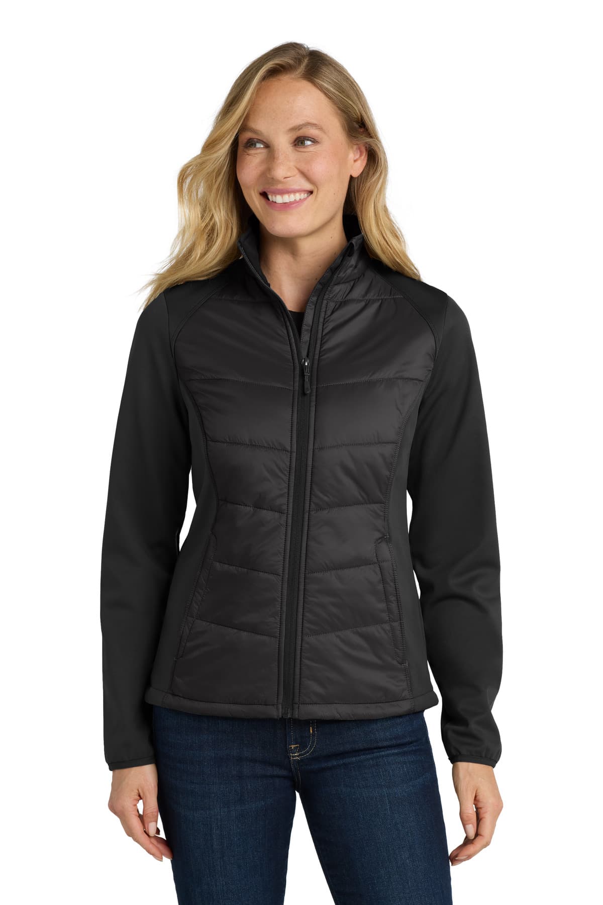 Port Authority ® Women's Hybrid Soft Shell Jacket. L787 thumbnail 2