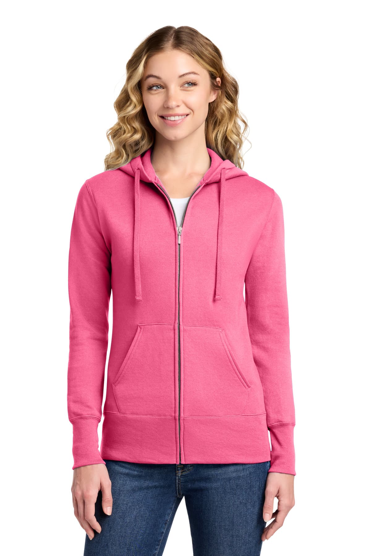 Port & Co  Women's Core Fleece Full-Zip Hooded Sweatshirt. LPC78ZH thumbnail 5