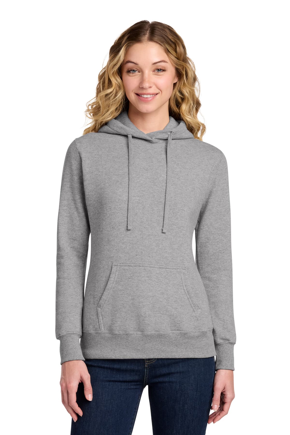 Port & Co  Women's Core Fleece Pullover Hooded Sweatshirt LPC78H thumbnail 3